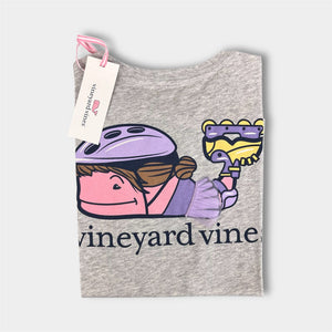 Vineyard Vines Girls' Rollerblading Whale Short-Sleeve T-Shirt Small 8-10 NWT