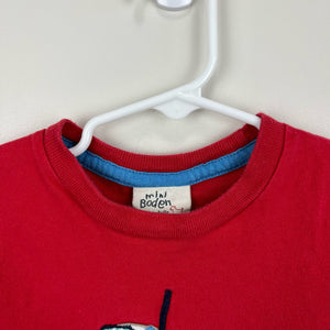 Mini Boden Applique Scuba Bird Tee 3-4