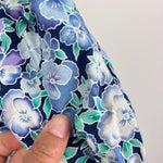 Load image into Gallery viewer, Vintage Wee Clancy Katie Pansy Blue Floral Ruffle Dress 8 USA
