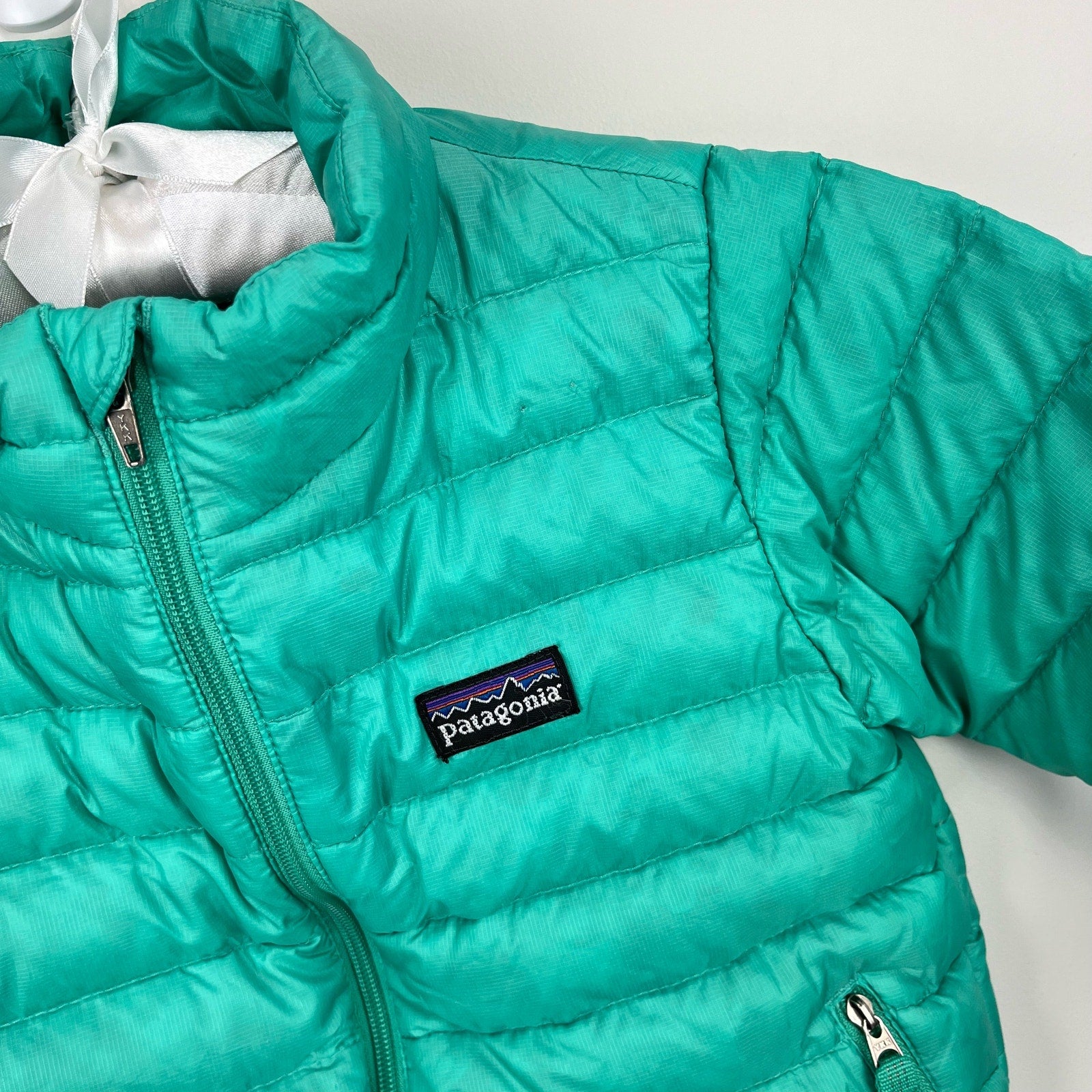 Patagonia Baby Down Sweater Coat Green 18-24 Months