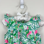 Load image into Gallery viewer, Lilly Pulitzer Girls Cecily Infant Dress Botanical Green Just Wing It 18-24 Months
