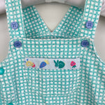 Load image into Gallery viewer, Vintage Gymboree Green Plaid Easter Spring Bunny Chick Romper Newborn
