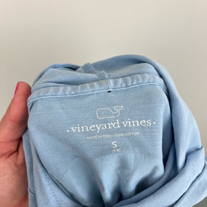 Vineyard Vines Long Sleeve Hoodie Whale Pocket Tee Small 7-8