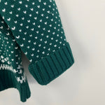Load image into Gallery viewer, Tahari Festive Green Fair Isle Cardigan Sweater 18 Months

