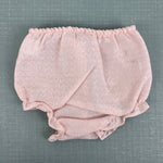 Load image into Gallery viewer, Vintage Pink Lace Ruffle Flower Dress Set 6-9 Months USA
