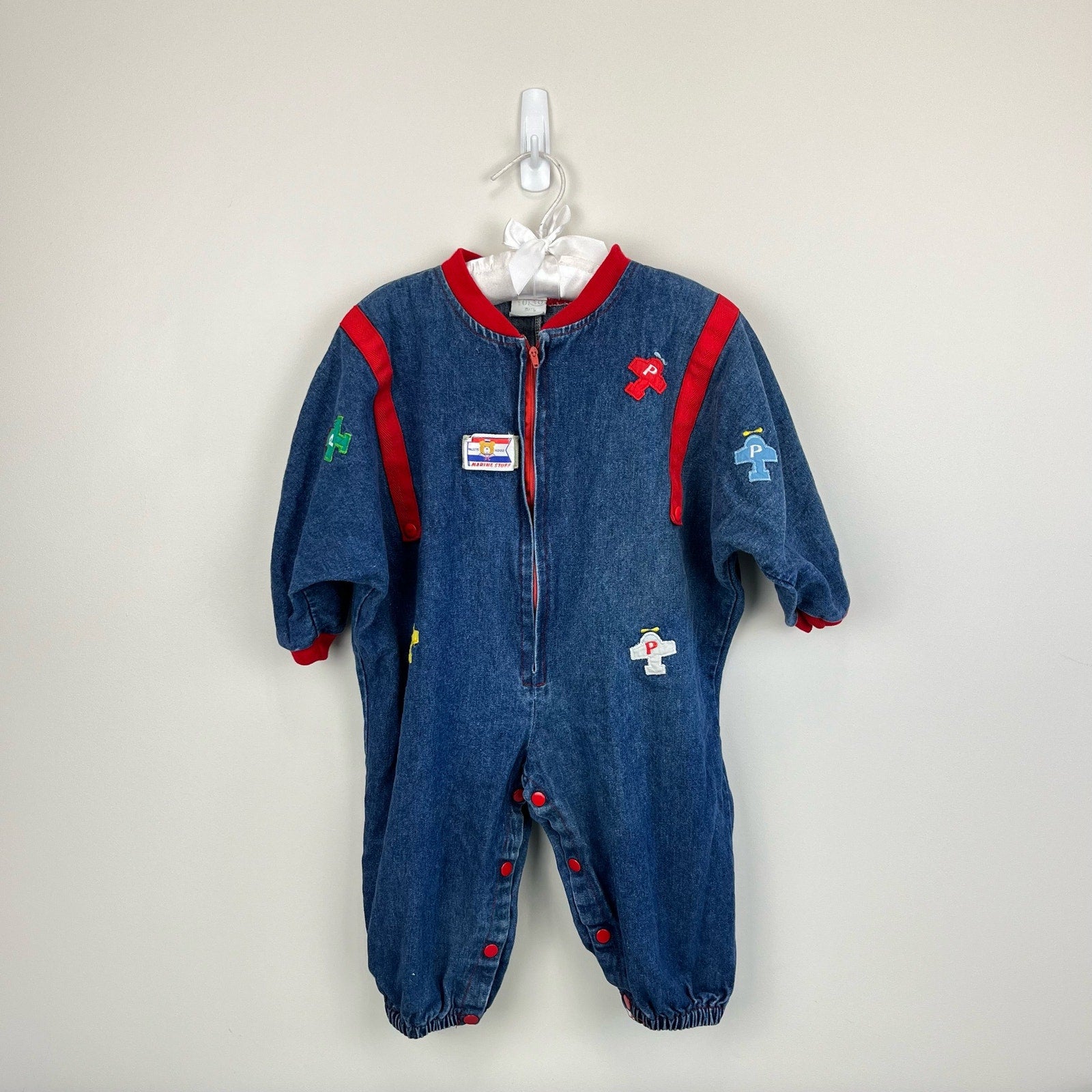 Vintage Tokyo Mate Denim Airplane Boiler Suit 3T