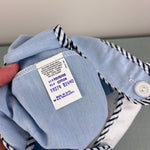 Load image into Gallery viewer, Vintage Blue Sailboat Shortall Romper 24 Months
