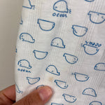 Load image into Gallery viewer, Vintage Small Stars White Blue Whale Shortall Romper 6-9 Months
