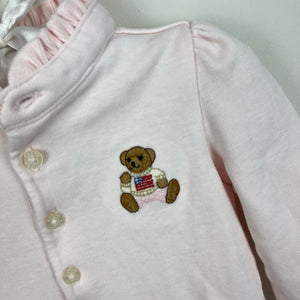 Ralph Lauren Baby Long-Sleeve Polo Bear Footie Coverall 6 Months NWOT