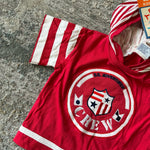Load image into Gallery viewer, Vintage Day Baby Sportswear Red Striped Outfit 12 Months NWT
