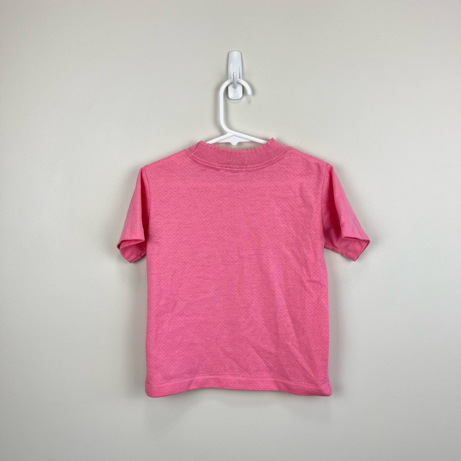 Vintage Healthtex Pink Pointelle Tee 6 USA