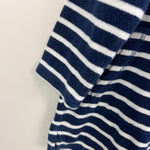 Load image into Gallery viewer, Mini Boden Navy &amp; White Stripe Towelling Throw-On 5-6
