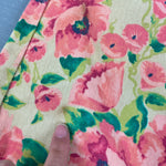 Load image into Gallery viewer, Vintage Guess Pink Yellow Floral Denim Skirt 6 USA
