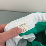 Load image into Gallery viewer, J. Crew Girls Green Scalloped Hem Shorts 10
