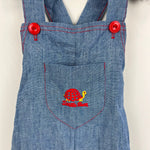 Load image into Gallery viewer, Vintage Alben Chambray Turtle Overalls 18 Months USA
