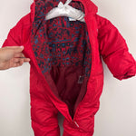 Load image into Gallery viewer, Columbia Snuggly Bunny Bunting Down Snow Suit Red 6-12 Months
