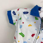Load image into Gallery viewer, Vintage Fix It Shop Car Coverall Romper Baby Boy
