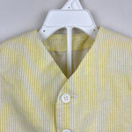 Load image into Gallery viewer, Vintage Yellow Seersucker Stripe Suit 6-12 Months USA
