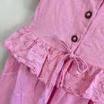 Load image into Gallery viewer, Vintage Wee Boxers Pink Ruffle Jumpsuit 24 Months USA
