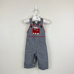 Load image into Gallery viewer, Vintage Healthtex Applique Train Overalls 6 Months USA
