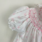 Load image into Gallery viewer, Polly Flinders Smocked White Dress 12 Months
