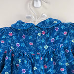 Load image into Gallery viewer, Vintage Gymboree Blue Floral Corduroy Dress Newborn 3-6 Months
