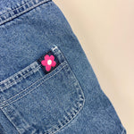 Load image into Gallery viewer, Vintage Canyon River Blues Flower Denim Shortalls 4T
