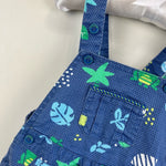 Load image into Gallery viewer, Mayoral Baby Printed Blue Shortalls 6-9 Months
