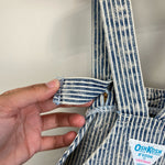 Load image into Gallery viewer, Vintage OshKosh B'gosh Striped Acid Wash Shortall Romper 6 USA
