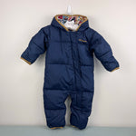 Load image into Gallery viewer, Columbia Infant Snuggly Bunny Down Bunting Snow Suit Navy Blue 12-18 Months

