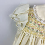 Load image into Gallery viewer, Vintage Polly Flinders Smocked Yellow Dress 12 Months
