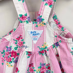 Load image into Gallery viewer, Vintage OshKosh B'Gosh Pink Striped Floral Overalls 3-6 Months USA
