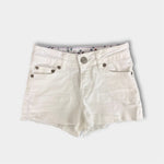 Load image into Gallery viewer, Mini Boden Girls White Denim Shorts 7
