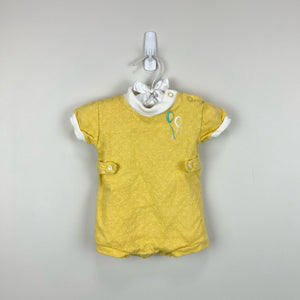 Vintage Carter's Yellow Balloon Romper 6 Months