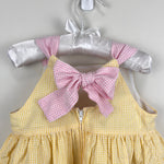 Load image into Gallery viewer, Florence Eiseman Lemonade Stand Yellow Seersucker Dress 2T
