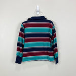 Load image into Gallery viewer, Vintage Healthtex Boys Striped Long Sleeve Polo Shirt 7 USA
