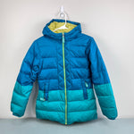Load image into Gallery viewer, Lands' End Kids Color Block Down Winter Jacket M 10-12
