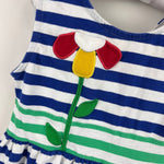 Load image into Gallery viewer, Florence Eiseman Stripe Knit Dress with Flower 4T
