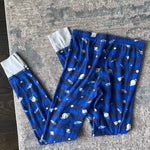 Load image into Gallery viewer, Mini Boden Snug Long John Pajamas Blue Astronaut 14
