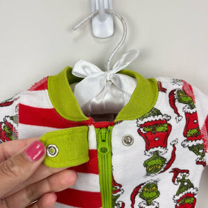 Hanna Andersson Mix It Up Dr. Seuss Grinch Pajamas 50 cm 0-3 Months