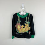 Load image into Gallery viewer, Vintage The Lion King Long Sleeve Black Simba T-Shirt 5T USA
