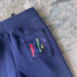 Load image into Gallery viewer, Polo Ralph Lauren Logo Fleece Jogger Pant Navy Paint Splatter 6
