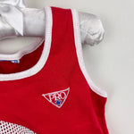 Load image into Gallery viewer, Vintage Toddler Red Pro Track Tank Top Red
