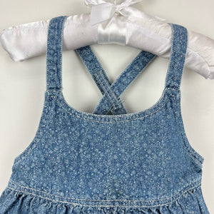 Ralph Lauren Floral Denim Jumper Dress 18 Months