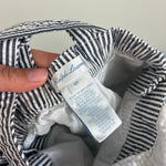 Load image into Gallery viewer, Ralph Lauren Seersucker Striped Flag Shortall Romper 6 Months

