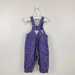 Load image into Gallery viewer, Vintage OshKosh B'gosh Purple Floral Overalls 18 Months USA
