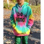 Load image into Gallery viewer, Happy Kids USA Tie Dye Be Kind Hoodie Sweatshirt S
