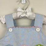 Load image into Gallery viewer, The Bailey Boys Blue Gingham Applique Ice Cream Dress 4T USA
