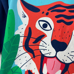 Load image into Gallery viewer, Mini Boden Rash Guard Firecracker Orange Tiger 2-3 UPF 50+
