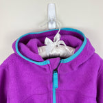 Load image into Gallery viewer, L.L. Bean Girls Purple Hooded Fleece Jacket 2T
